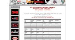 Desktop Screenshot of engine-overhaul-parts.co.za