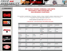Tablet Screenshot of engine-overhaul-parts.co.za